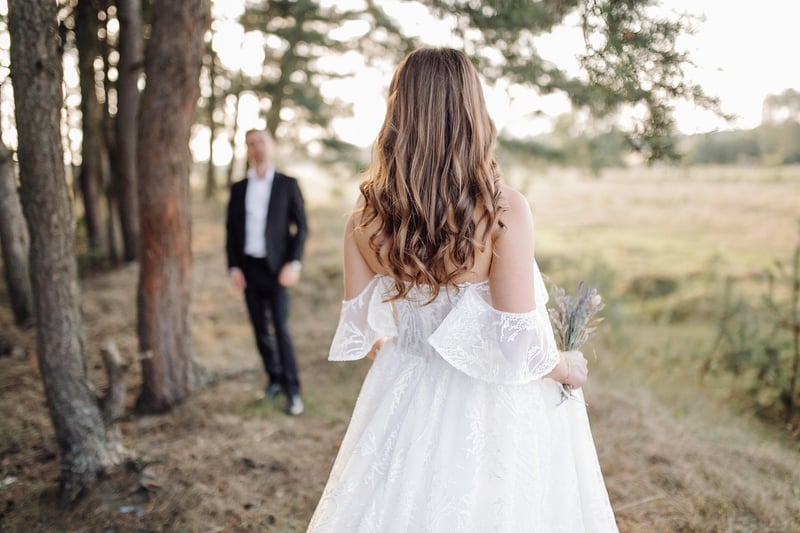 Secret wedding on the beach